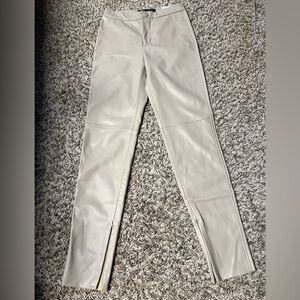 Zara Faux Leather High Rise Skinny Pants
